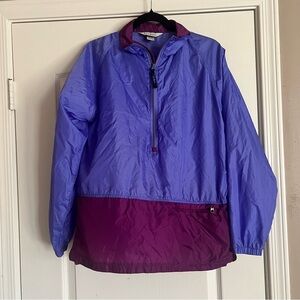 L.L. Bean Windreaker | Vintage Pullover Jacket | Blue & Purple | Size M